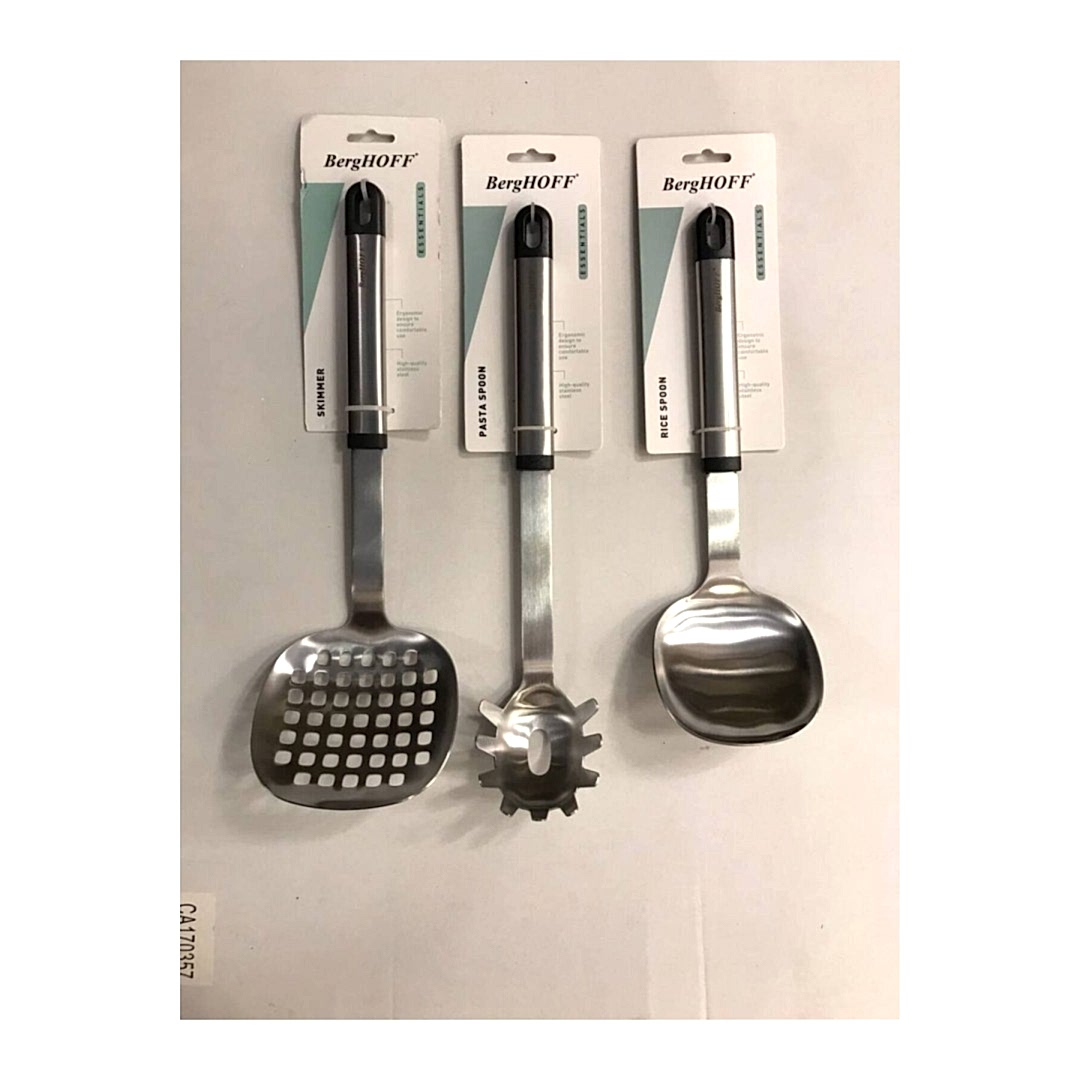 Berghoff Essentials 3 Parça Mutfak Servis Seti Kaşık Kevgir Makarna Kaşık
