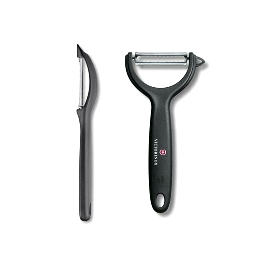 Victorinox Siyah Yan Ve Düz Soyacak Set