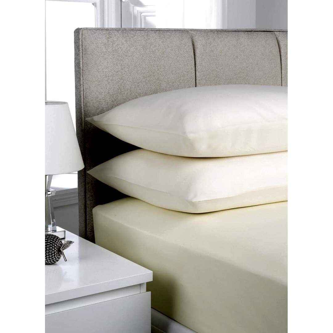 SAREV FİTTED LASTİKLİ ÇARŞAF ÇİFT KİŞİLİK 180X200 CM KREM V51