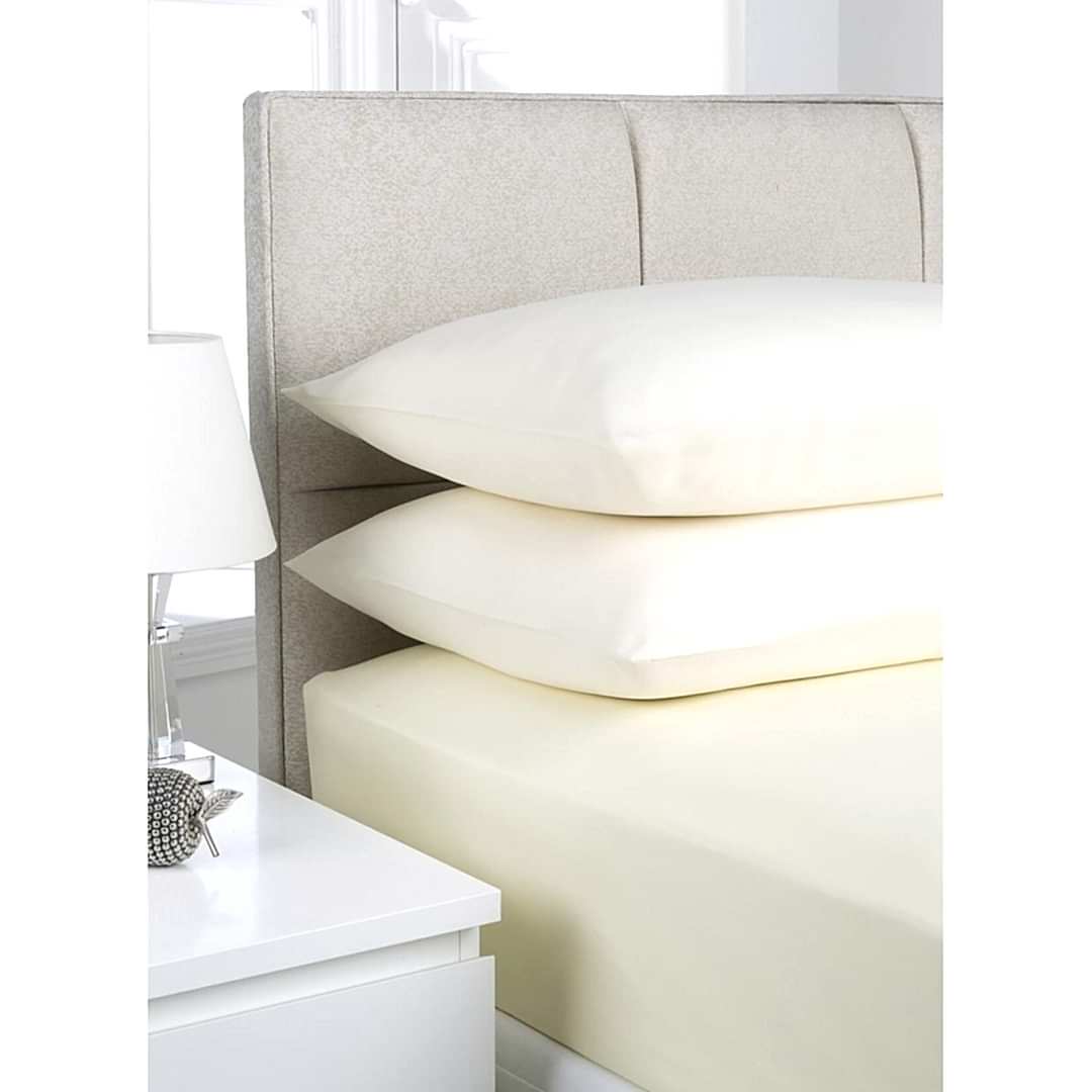 Sarev Fitted Lastikli Çarşaf Çift Kişilik 200x200 cm Krem V51